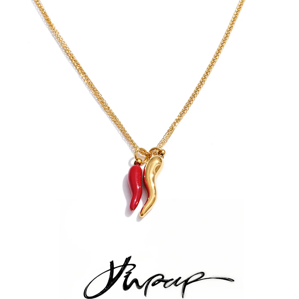 Yhpup Stainless Steel Necklace Jewelry