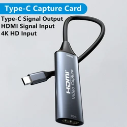 4K HDMI to USB/Type-C Video Capture Card for Live Streaming and Recording (Type-C Capture Card)
