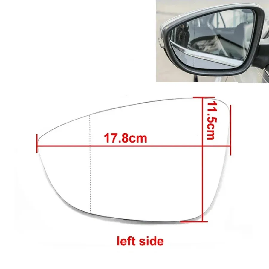 に適合する VW に適合する ゴルフ 2006-2011 GTI MK5 に適合する パサート に適合する ジェッタ 2005-20 ドアミラーガラス  に適合するゴルフ 5 Mk5 2003-2008 に適合するGTI に適合するジェッタ に適合するパサート B6 ドアミラーのレンズ ために ゴルフ5用  ために MK5用 ... ドアミラーガラス レンズ に適合するGTI に適合するジェッタ 5 に適合するMK5 2006-2010 に適合するB6 左右サイド
