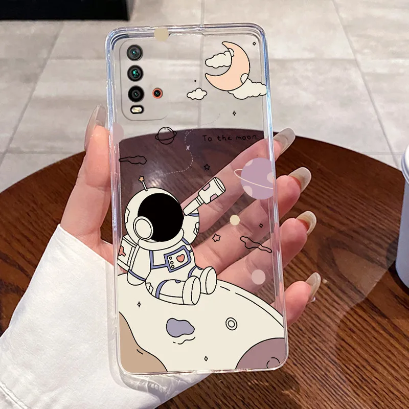 Luxury Aesthetic Transparent Cat Design Soft TPU Silicone Phone Case