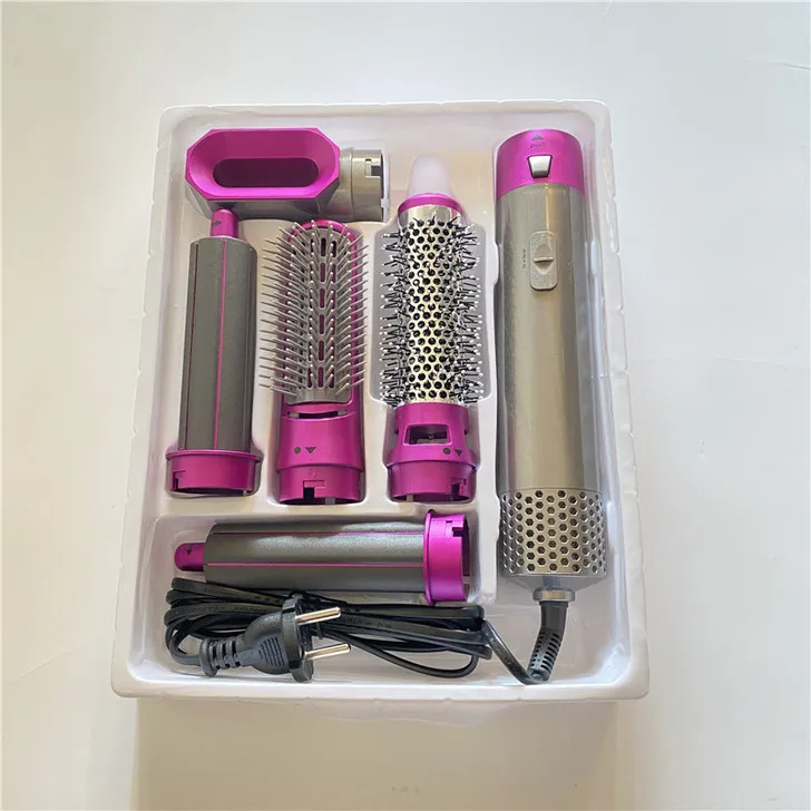 Five in One Hot Air Comb Automatic Curling Iron Dual Purpose Hair Styling Comb Electric Hair Dryer Dryer Comb hair dryer