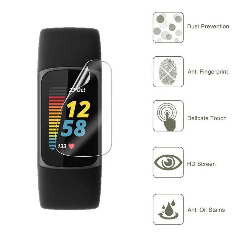Klare Schutz folie für Fitbit Charge 5/4/durchsichtige Folie für Charge5 Displays chutz folie Smart band Zubehör