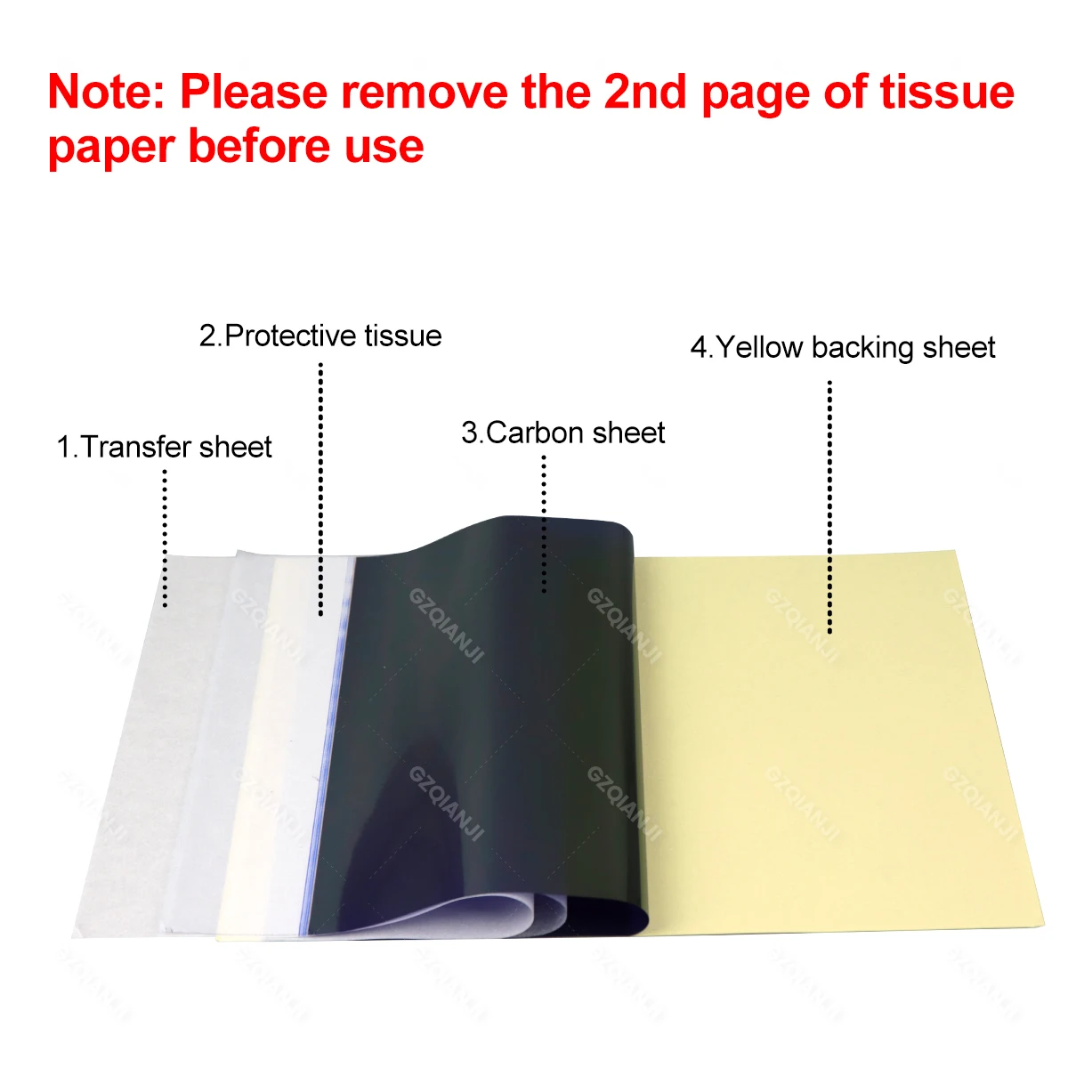 100pcs Tattoo Transfer Paper Spirit Master Tattoo Stencil Copier Carbon Thermal Paper For Tattoo Printer A4 Paper Size