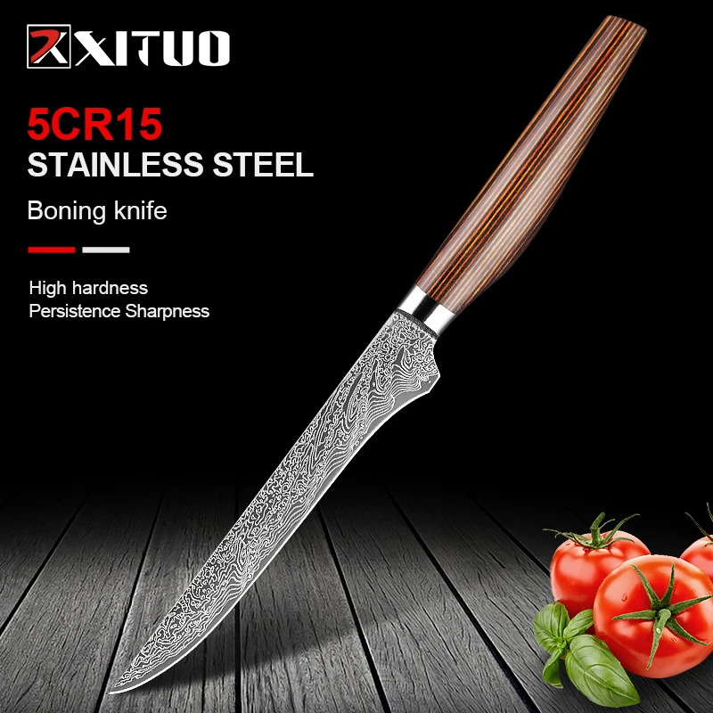 XITUO Premium Boning Knife 6 Inch High Carbon Stainless Steel Japanese