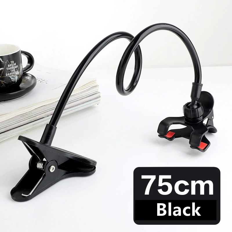 Universal Lazy Phone Stand Gooseneck Holder Flexible Desk Support Table Clip Bracket for Mobile Phones IPad Arm Stents Kickstand car mobile holder Holders & Stands