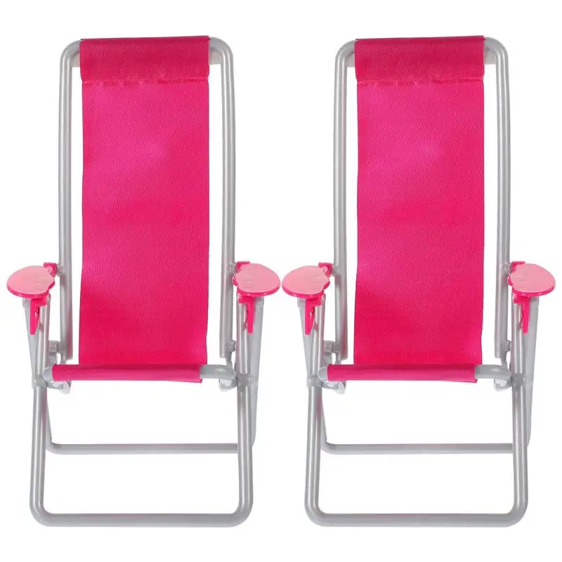 

2pcs Mini Folding Chair Ultralight Detachable Portable Lightweight Chair Folding Extended Folding Chair Beach Folding Chair