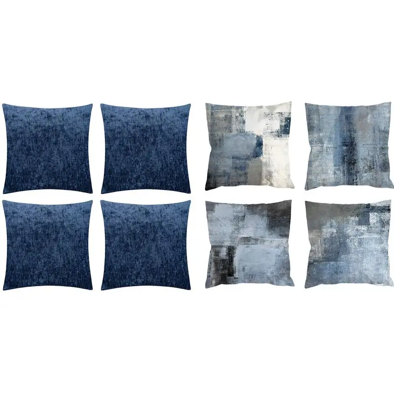 

4pcs Linen Pillow Covers Water-proof Cushion Cover Decorative Pillowcase For Home Bedroom Living Room Sofa Couch Chair Tools