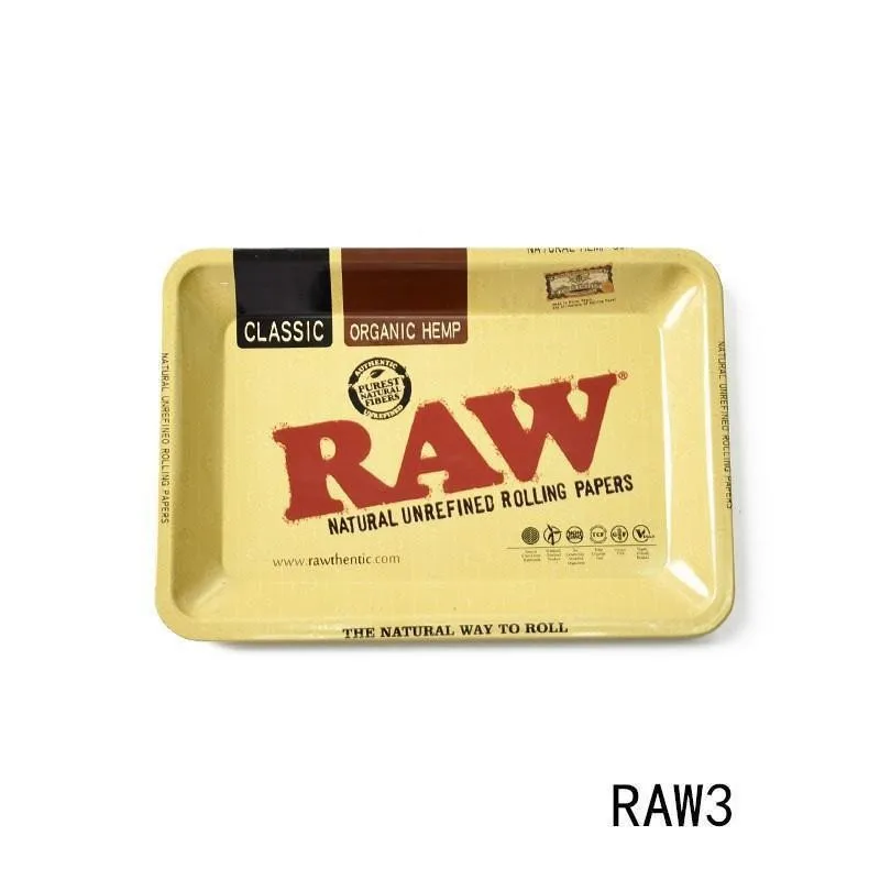 Classic Rolling Tray Multi Designs Available Tinplate Tray 7*5 inch Tobacco Smoking Accessories Rolling Tools