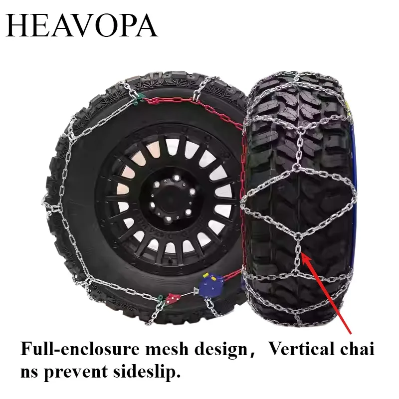 All-terrain snow chains for off-road applicable to tire models of37*12.5*16.5 37*12.5*17 35*12.5R20