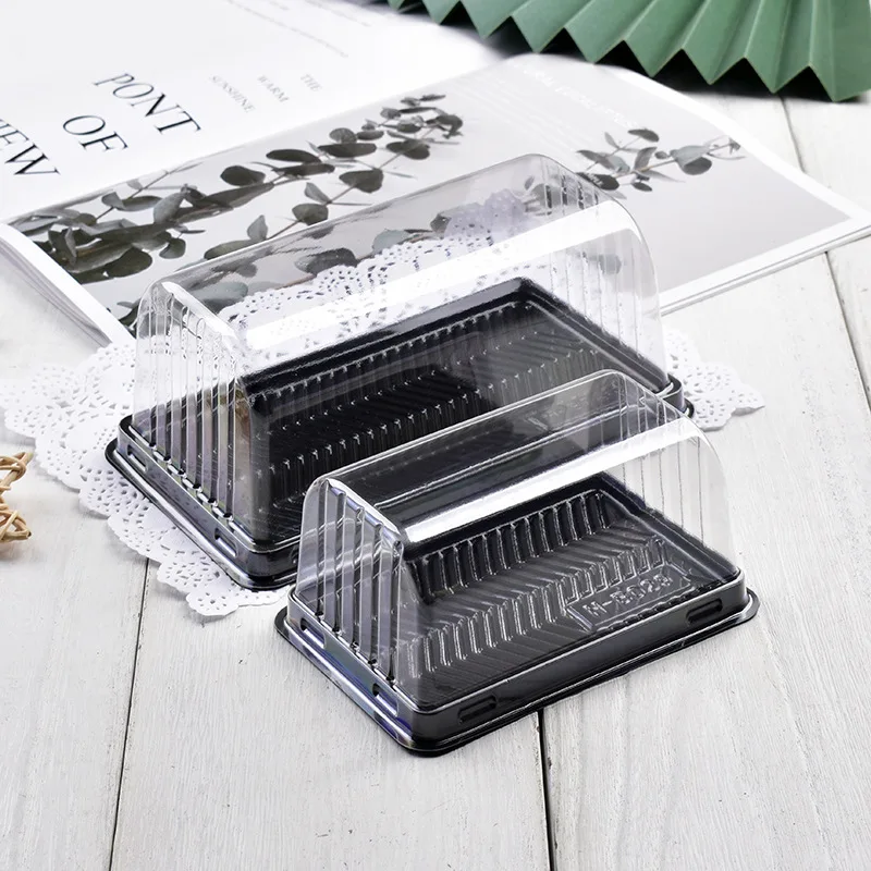 50Pcs Roll Cake Box Set with Clear Lid, Plastic Hot Dog, Sandwich, Swiss Roll, Muffin a... - SKU CBS01736 - UGI Packaging