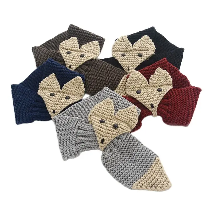 Leo anvi new 1-5years old fashion boys girls FOX Scarf ring cotton neck warmer for Kids Children scarves babys gift Christmas