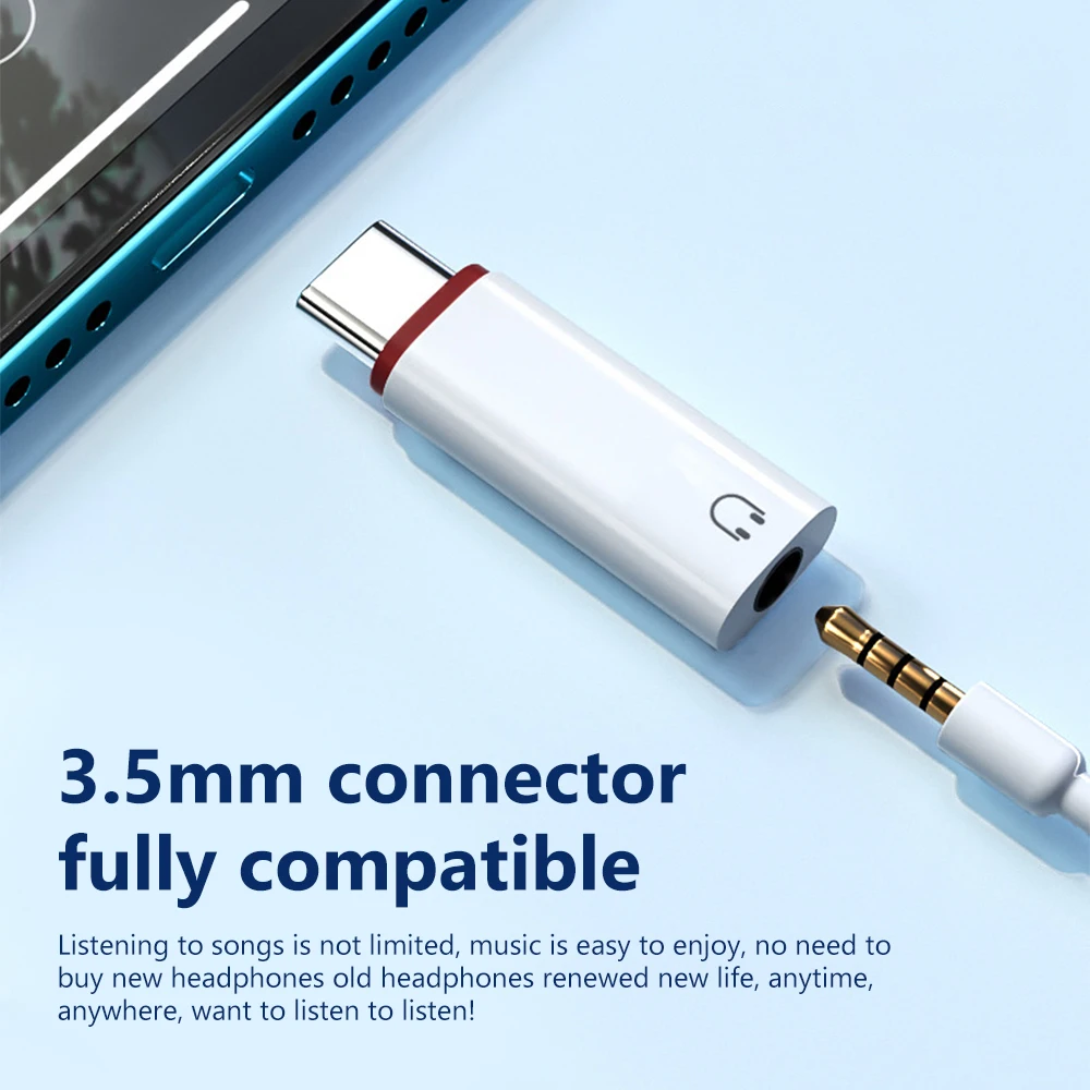 รูปสินค้า อะแดปเตอร์ USB-C เป็น 3.5 มม. แปลงหูฟังมือถือ