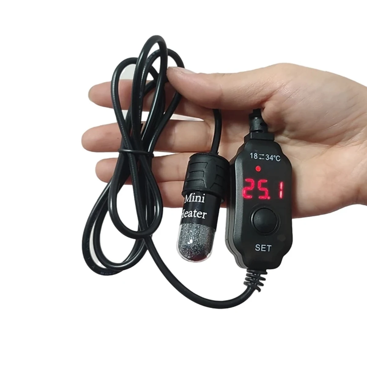 Mini Aquarium Digital Heater for Fish Tank with USB Charging