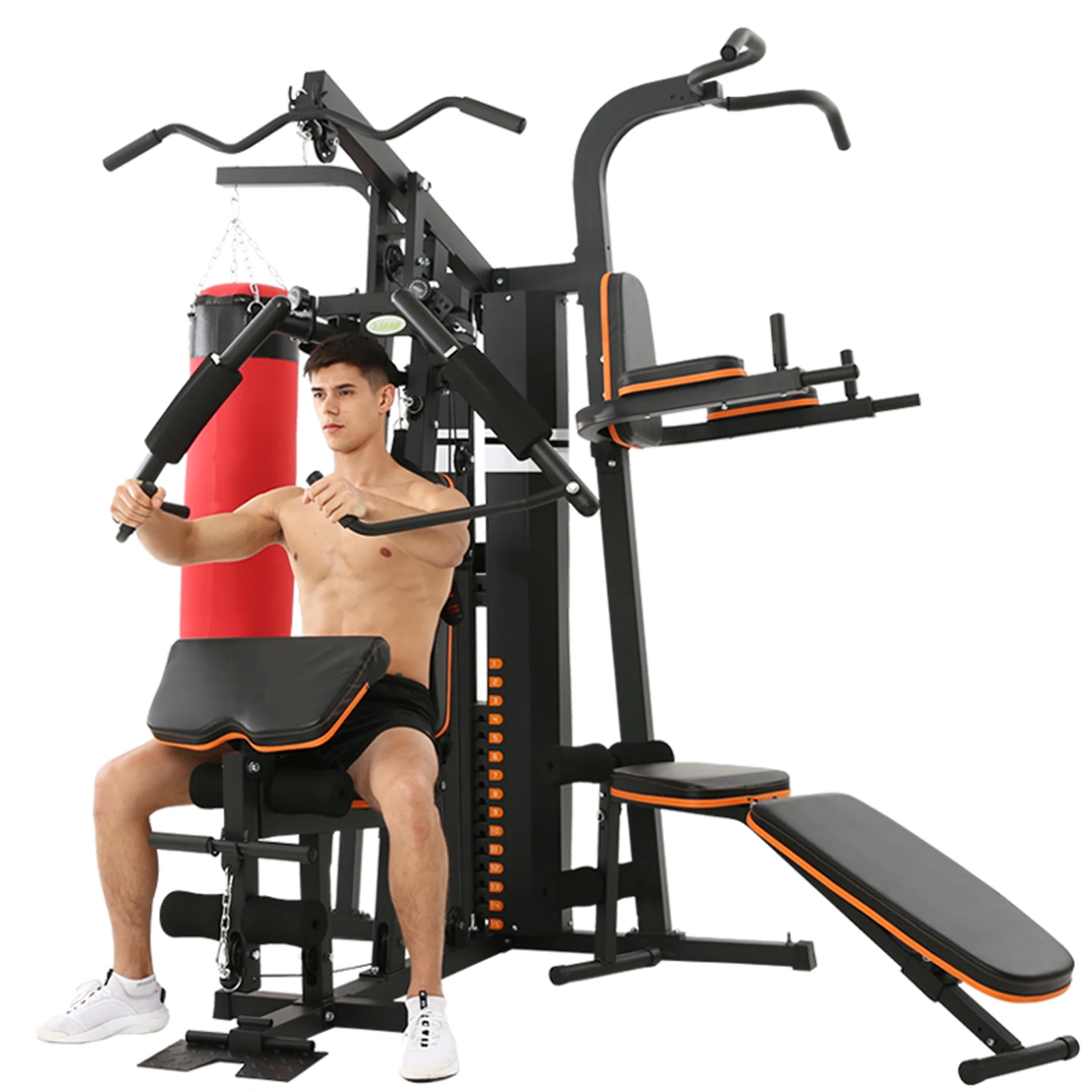 Multifunzione Life 3 Station Fitness Gym Equipment Esercizio Set Di Attrezzature Per Il Fitness Integrato