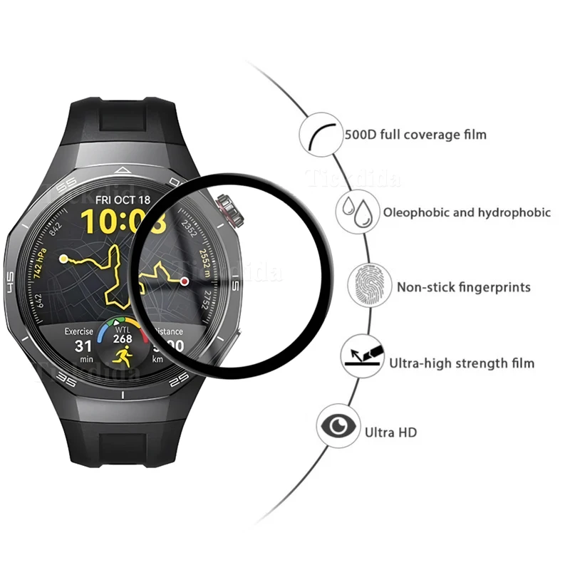 3-Pack Full Screen Soft Protector Film for Huawei Watch GT 5 Pro