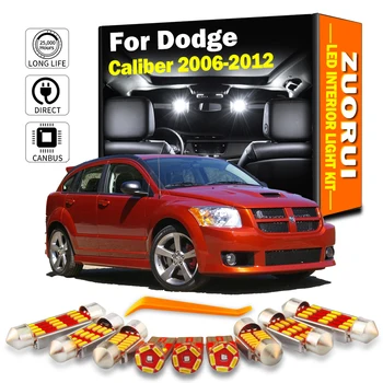 ZUORUI 10Pcs Canbus Car LED Interior Map Dome Trunk Light Kit For Dodge Caliber 2006 2007 2008 2009 2010 2012 Led Bulbs No Error 1