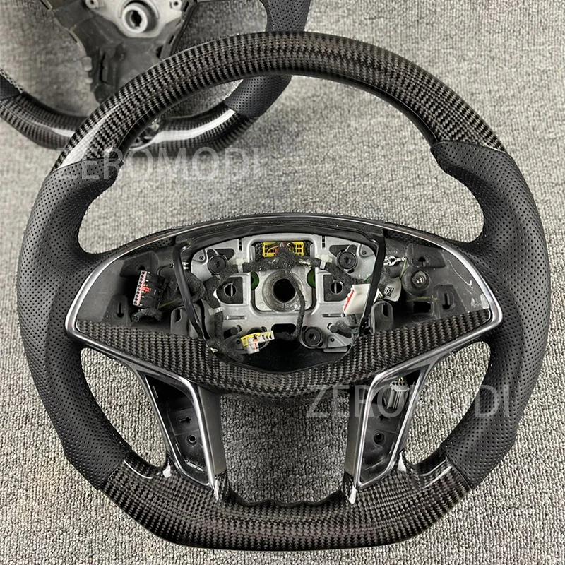 

Real Carbon Fiber Steering Wheel For Cadillac XT5 CT6 2018 2019 2020 2021 2022 2023