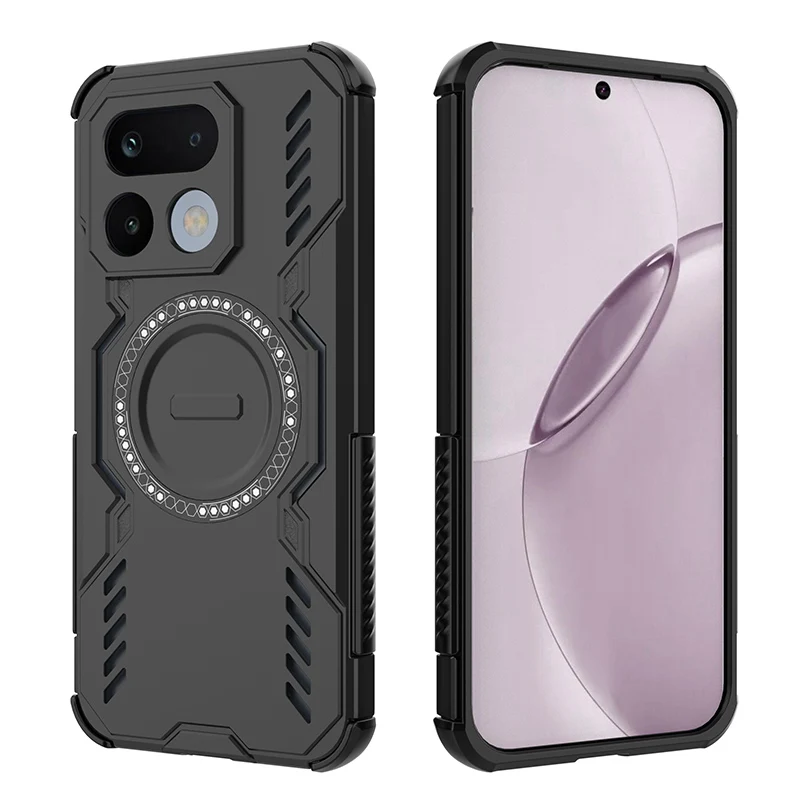 Magnetic Shockproof Non-Slip Phone Case with Heat Dissipation