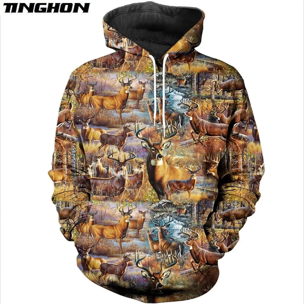 

XS-7XL Новая Винтажная модная мужская толстовка с 3D рисунком животных, стиль унисекс, Harajuku, уличная одежда, мужская Толстовка