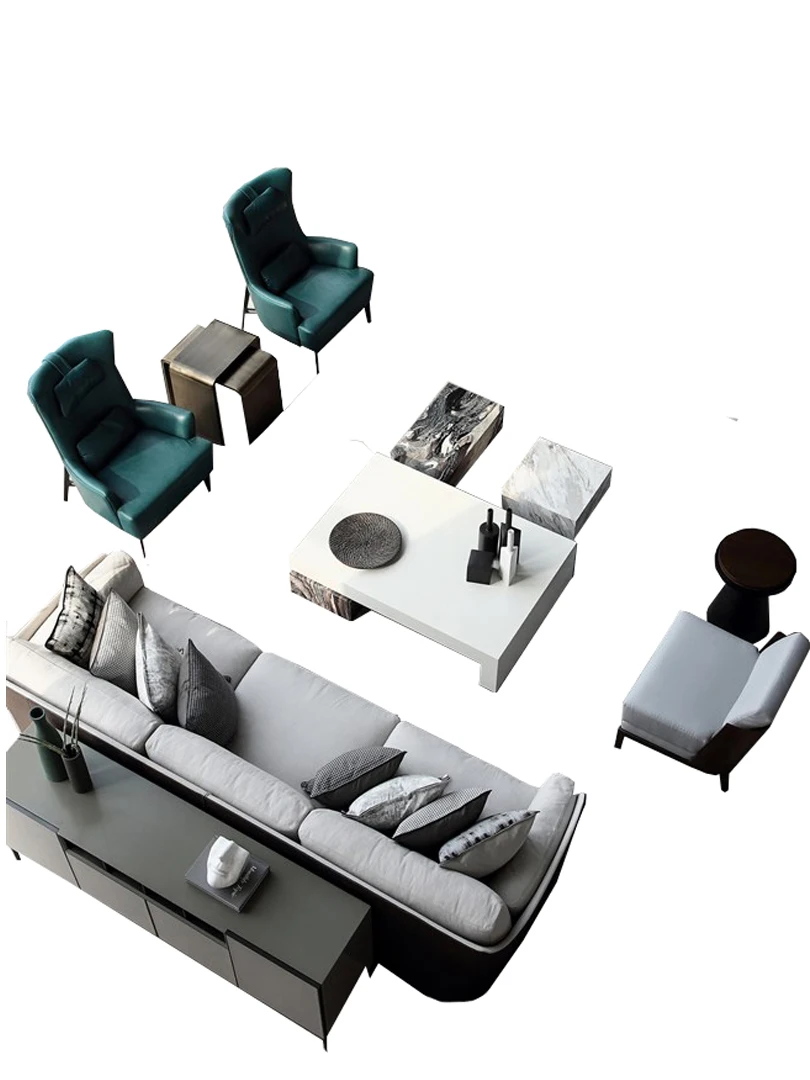 

Light Luxury Italian Furniture Fashion Sofa Fashion Combination