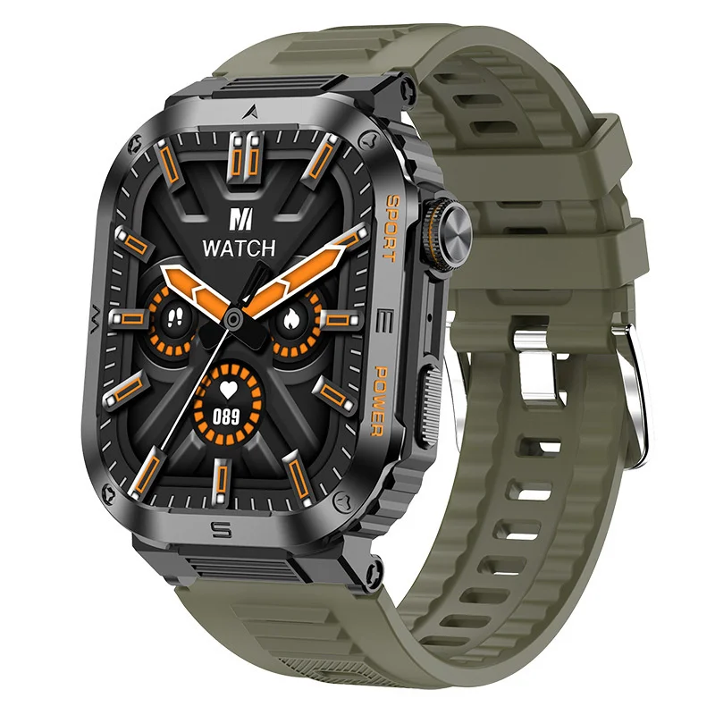 MT39 Smart Watch 2.01inch Large Screen Bluetooth Call Heart Rate Health Monitor Outdoor Sports AI Voice Assistant Smartwatch 7