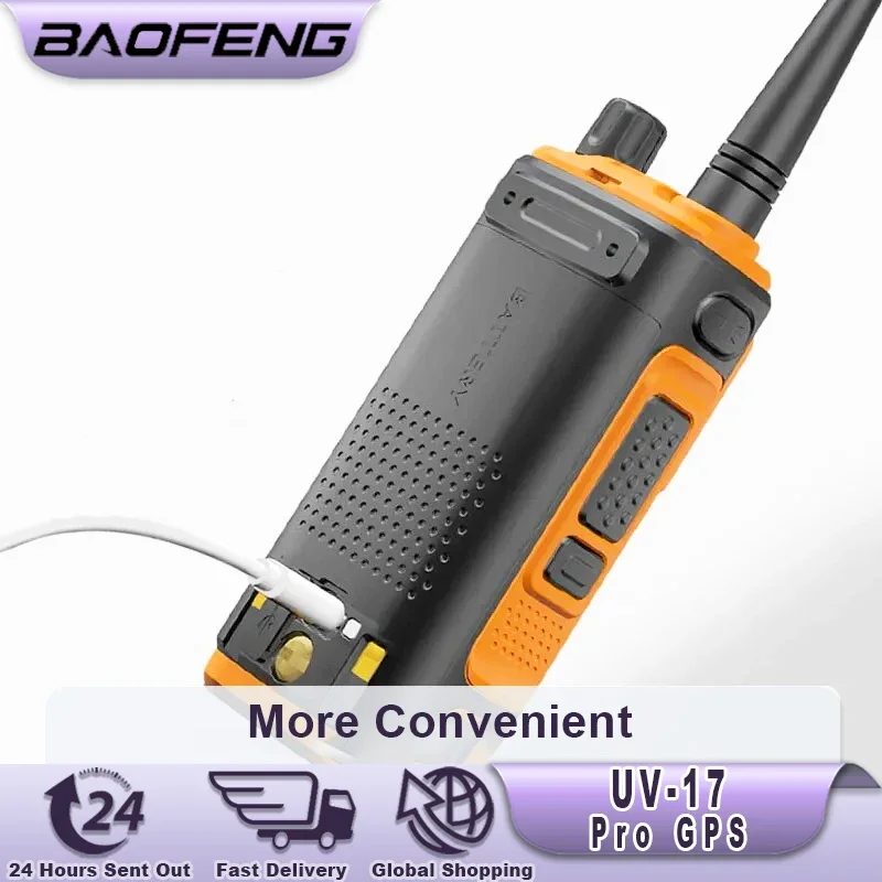 Baofeng UV-17 Pro GPS Walkie Talkie 108-130MHz Air Band VHF UHF 200-260MHz 350-355MHz FM Radio Six Bands Freq Copy Waterproof 2