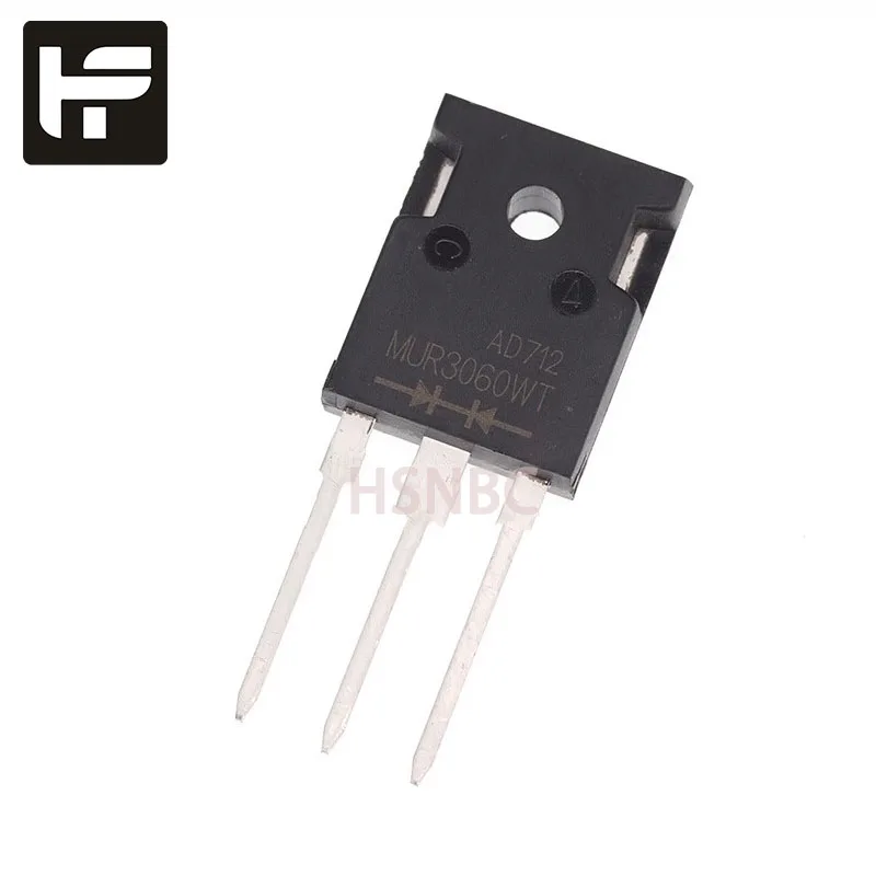 

10Pcs/Lot MUR3060WT OR MUR3060PT MUR3060 TO-247 600V 30A Fast Recovery Diode 100% Brand New Original Stock