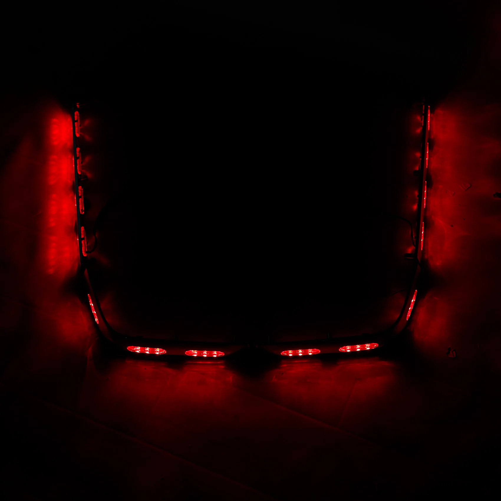 Motorcycle Accessories Rear Trunk Saddlebag Trim With LED Light Set For Honda Gold Wing 1800 GL1800 2001-2011 Motorcycle Clear/Red/Smoke