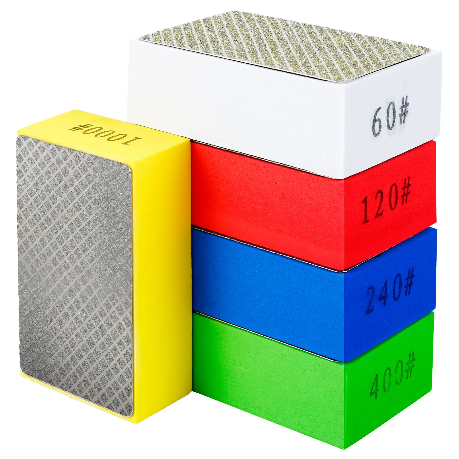 14 Tamponi Lucidatura Diamantati - Per Pietra, Vetro, Piastrelle, 4 Granature - Foto 5