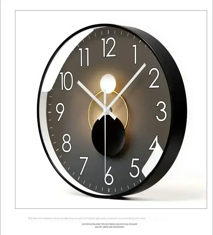 Silent Battery Operated Wall Clock - Non-Ticking Decor for Home  Office