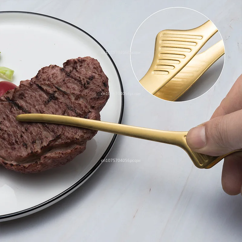 Food Tongs Stainless Steel Portable for Picnic Barbecue Cooking Kitchen