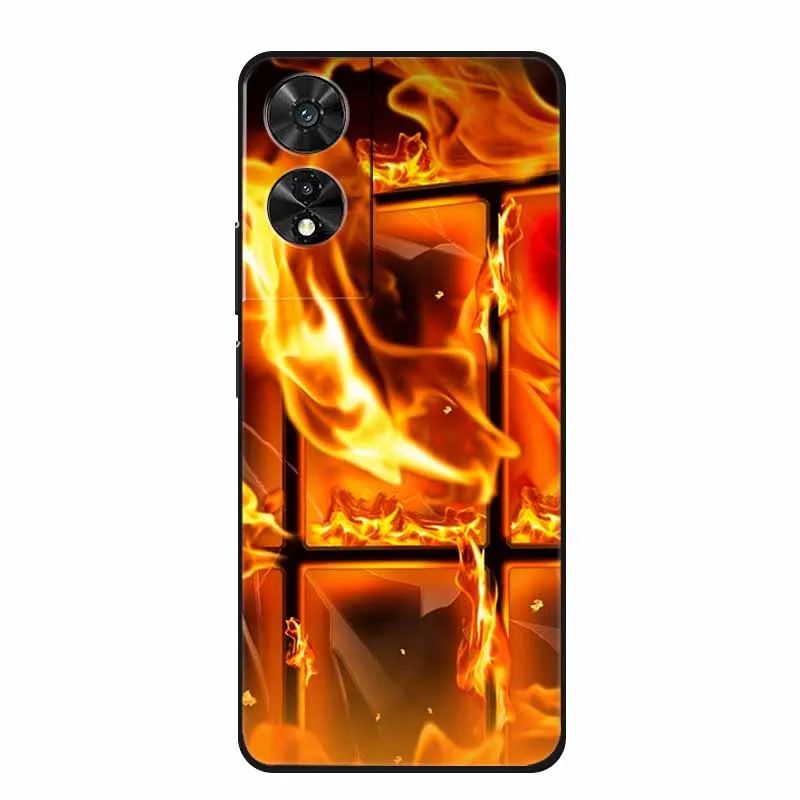 Black Geometric Silicone TPU Phone Case - Soft Back Cover Shield