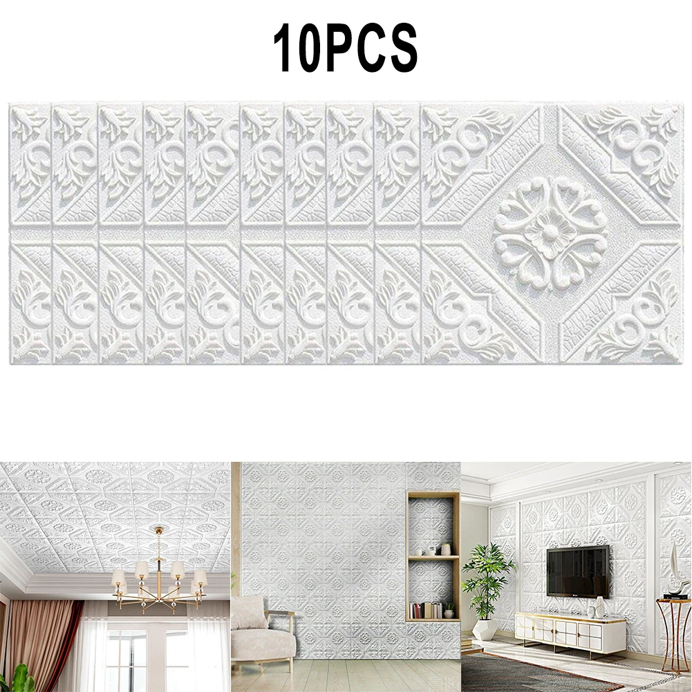 

Tile Brick Wall Sticker Self Adhesive Waterproof Foam Panel Home DIY Decor Living Room Bedroom Waterproof 3d Wall Sticker
