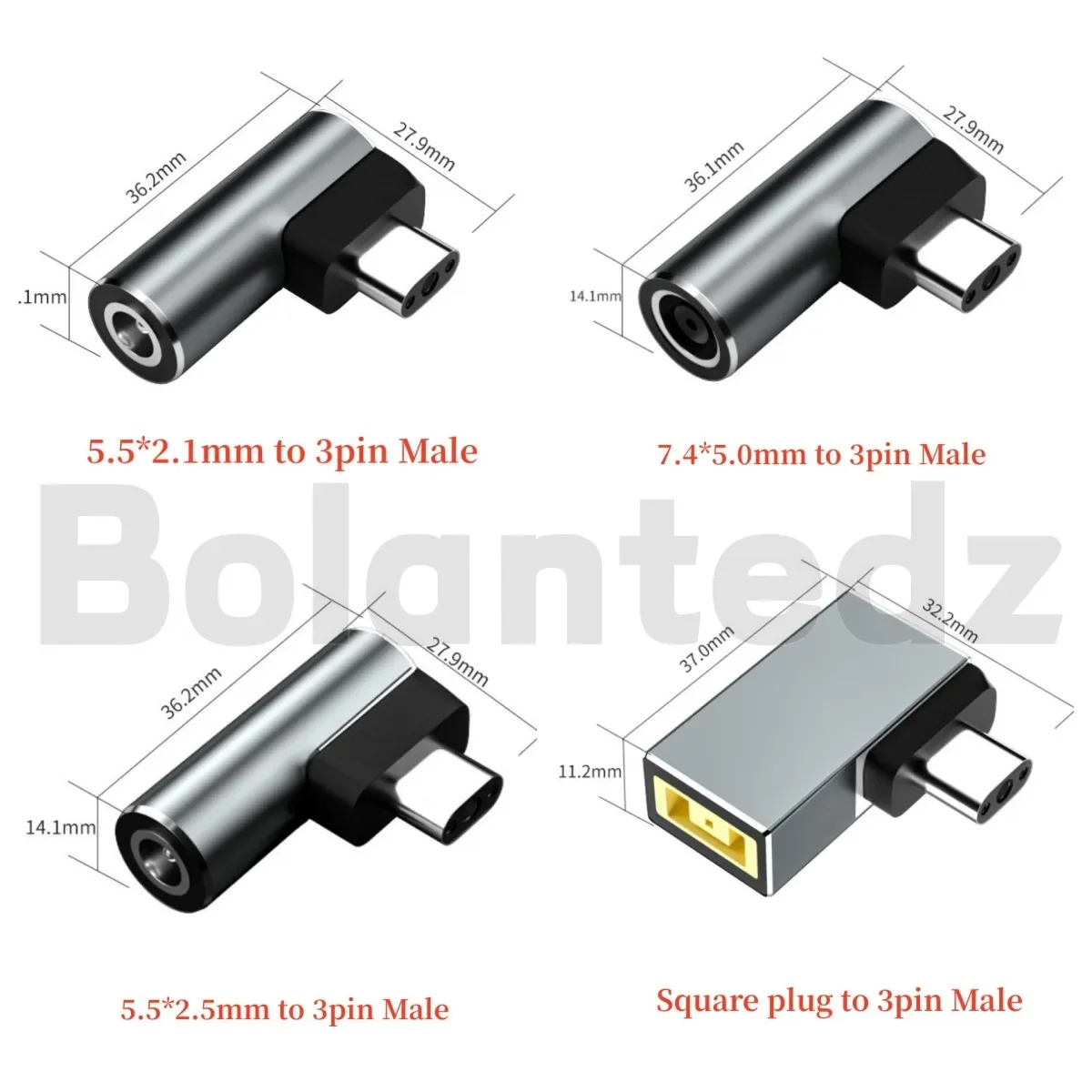 Razer Blade 15 17 Laptop dc Power Adapter Connector Dc 5.5*2.5 7.4*5.0Mm Female Naar 3pin Adapter Plug Converter Voor Razer