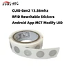 13.56mhz CUID Changeable S50 1K RFID Sticker Wet Inlay NFC Tag Sector 0 Block 0 UID Rewritable For NFC Andriod MCT Copy Clone 3