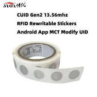 5YOA CUID Tag Gen2 13.56Mhz RFID Electronic Rewritable Smart Key NFC Clone Token ISO14443 Changeable Sticker IC Replica Badge 2