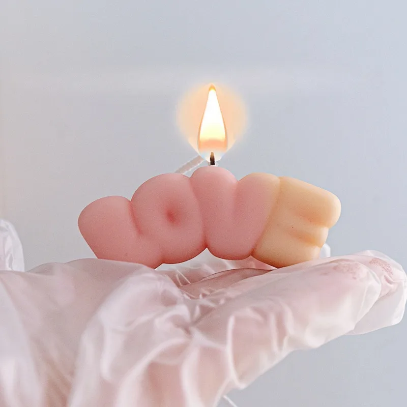 

Mini Love Silicone Candle Mold Cute Confession Love Soap Epoxy Resin Mold Wedding Birthday Decor Chocolate Ice Tray Baking Tools