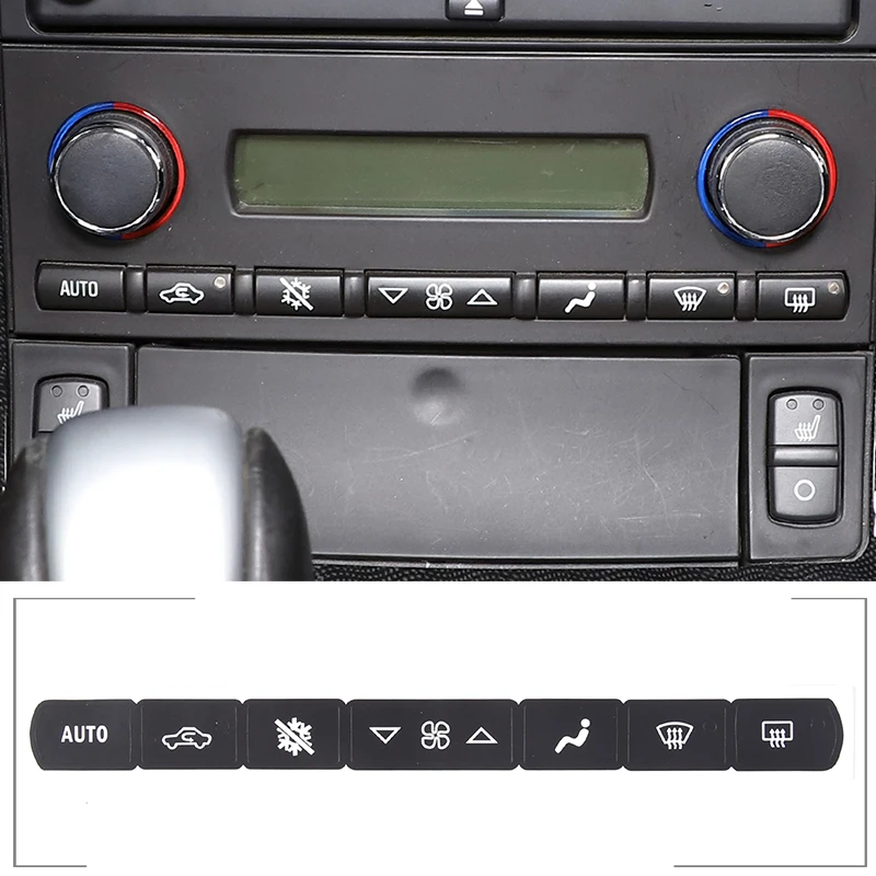 

For Chevrolet Corvette C6 2005-2013 A/C Climate Control Button Repair Decals, repair the wear of the original buttons