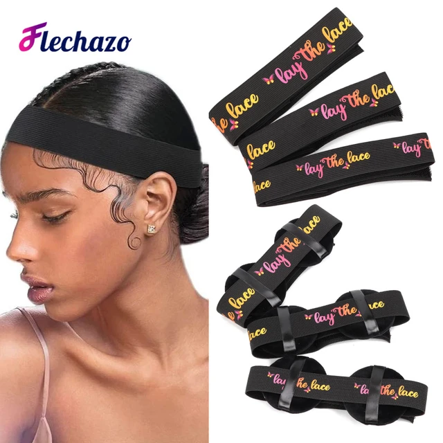 Melting Band For Lace Wig 3.5Cm Wig Bands For Melting Lace Ear Protection  Christmas Lace Front Head Band Adjustable Elastic Band