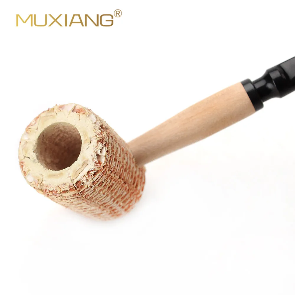 Corncob Tobacco Pipe ， Bent Classic Natural Corncob Smoking Pipe Retro Tobaccos Smoking Classic Long Handmade Bent