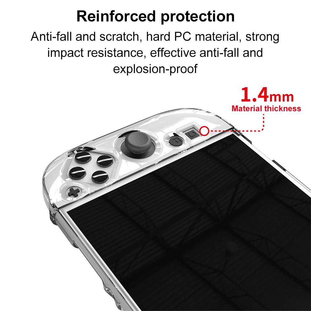 Split Clear PC Hard Case For Nintendo Switch 2 Console Anti-Fall Full Protection Skin Sleeve Anti-Scratch Protective Cover Shell
