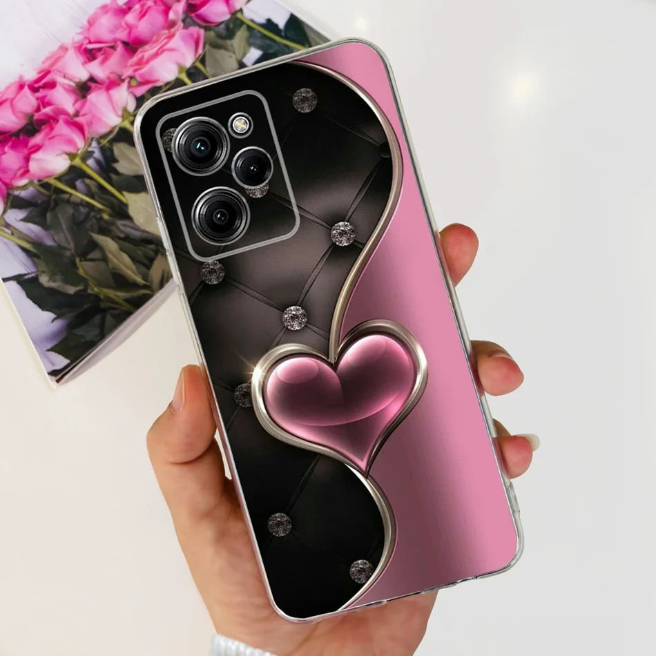 Elegant Printed Soft Silicone TPU Phone Case - Compatible with Poco X5 Series
