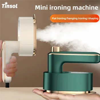 Mini macchina da stiro portatile Serbatoio dell'acqua da 50 ml Stiratura piatta Appesa Stiratura Styling Ferro da stiro a vapore portatile da viaggio 3 in 1 1