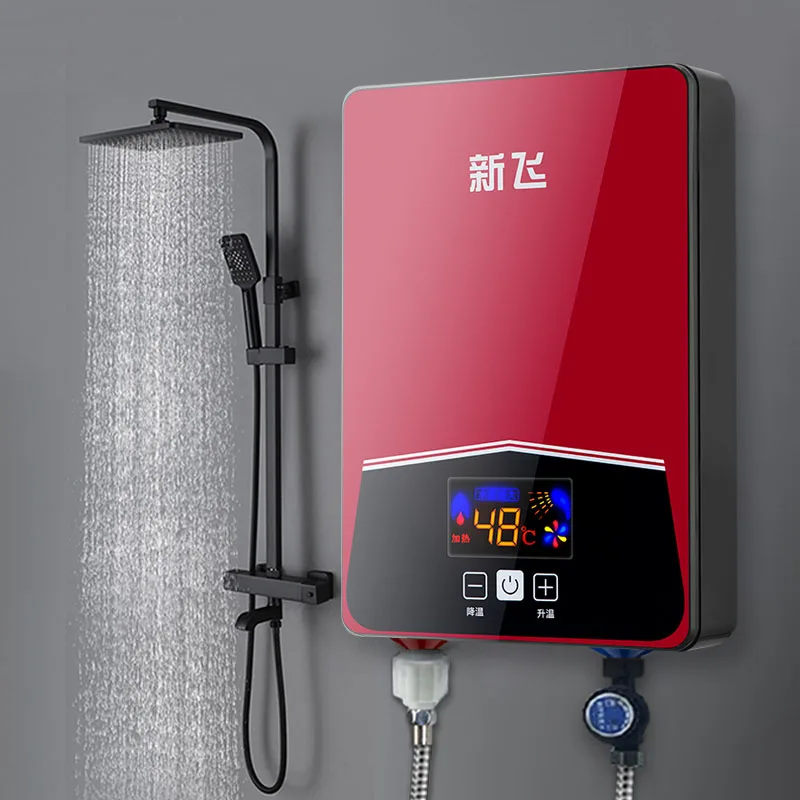 Instant Electric Water Heater Shower Thermostat Small Intelligent Rapid  Heating Bath Machine - AliExpress