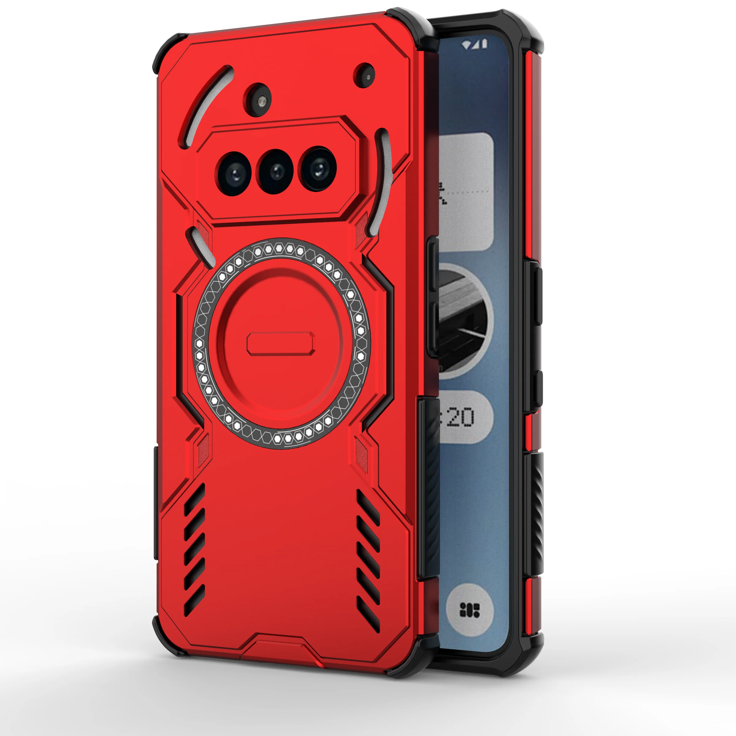 Sleek Heat Dissipation Magnetic Shockproof Case with Matte Finish