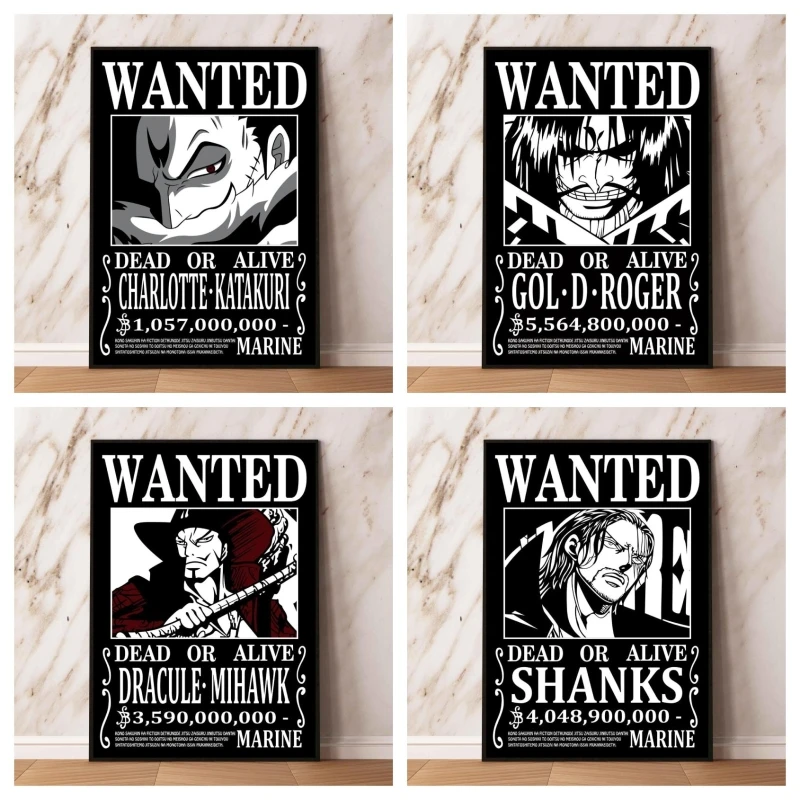 

Canvas Printing One Piece Bounty Wanted Katakuri Comics Pictures Poster Toys Prints and Prints Decoration Paintings Gifts