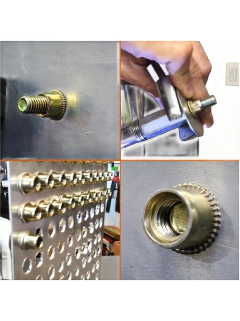 Rivetto Dado 3/8-16 50 Pezzi Inserti Dado A Rivetto 3/8-16 – In Acciaio Zincato, Per Fissaggi Robusti Dadi A Rivetto - Foto 3