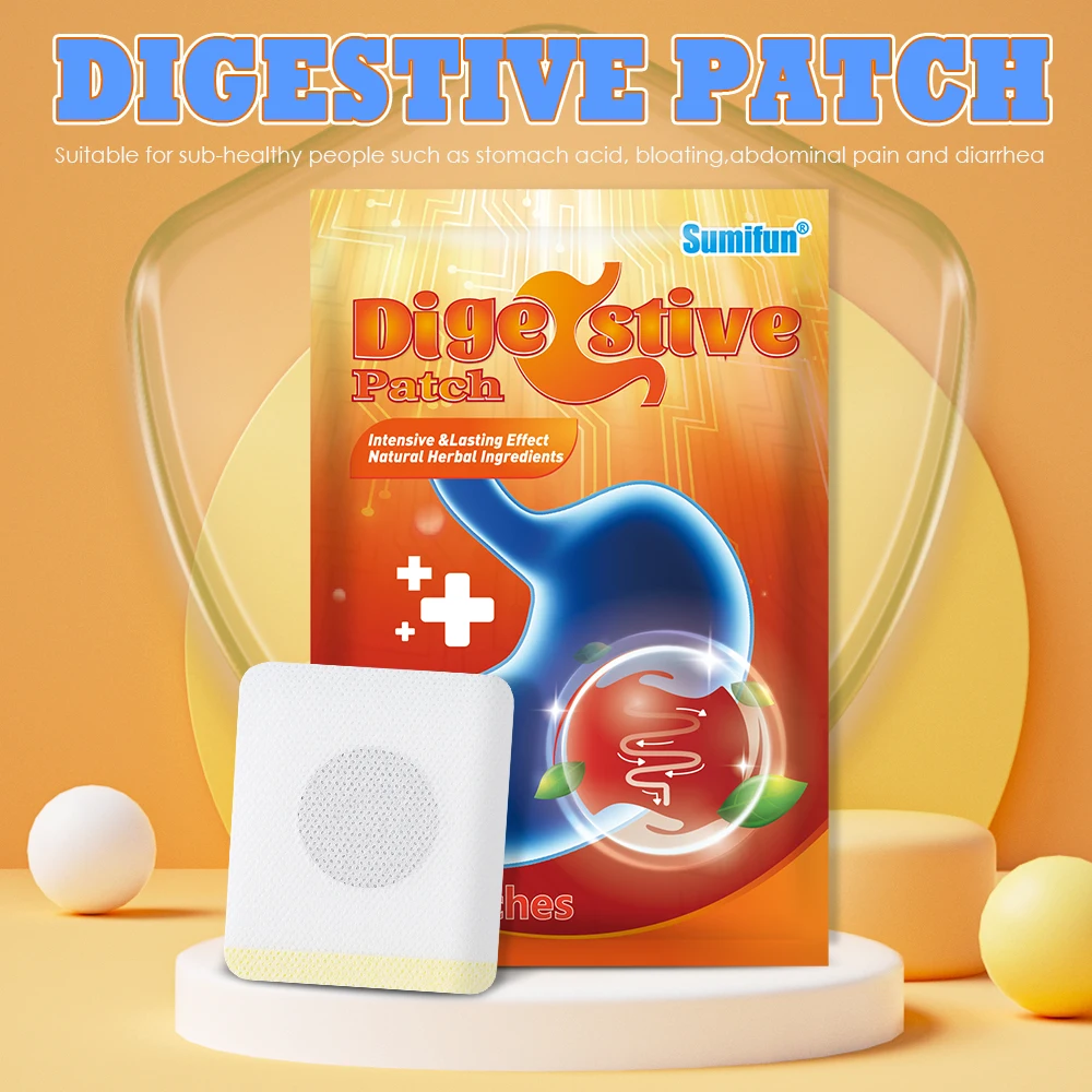 6/18/30Pcs Sumifun Herbal Digestive Patch Navel Gastric Ulcer Stomach Pain Diarrhea Medical Plaster Indigestion Diarrhea Colitis pain relief patch