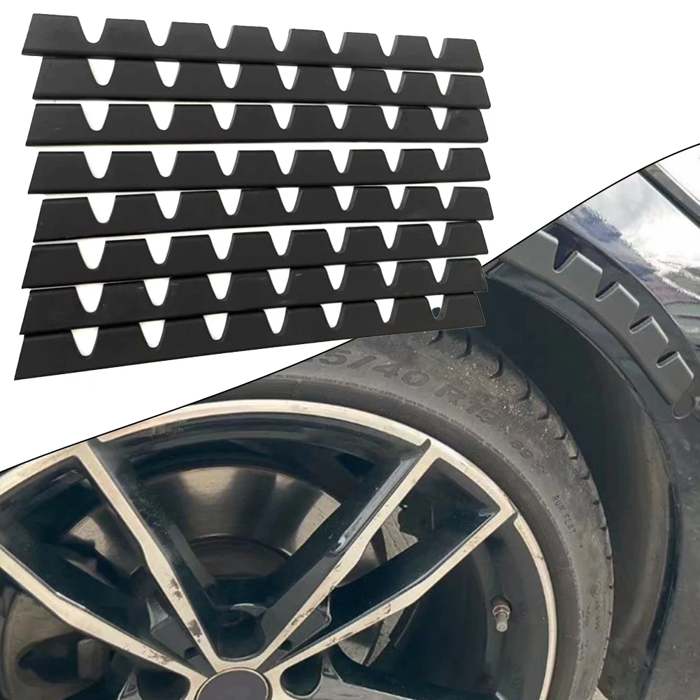 8PCS Auto Front Stoßstange Kratzen Schutz Anti-Scratch Kit Kratzen Protector Skid Platte DIY Protector Kit Auto vorne Lip Dekorative Streifen – Detail 1