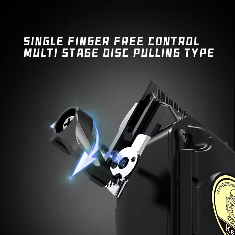 Kemei KM-2372 Lithium Battery Adjustable Trimmer Universal Serial Bus Rechargeable Cordless Electric Men's Trimmer